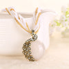 Peacock Rhinestone Necklace - ReneStop