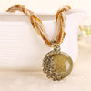 Peacock Rhinestone Necklace - ReneStop